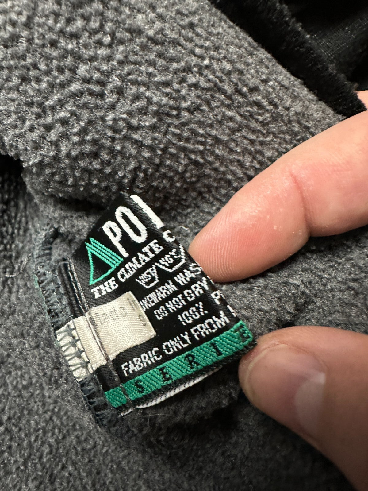 Rare Half Zip Full Zip-Up Jack Wolfskin Polartec Ski Fleece Winter Jacket