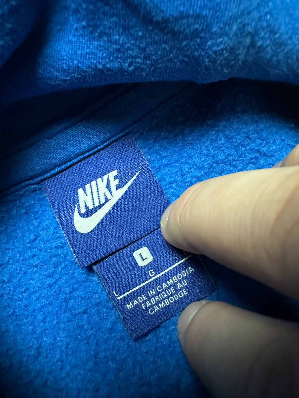 Vintage Hoodie Nike small Logo Swoosh y2k USA 00s Hype Boxy