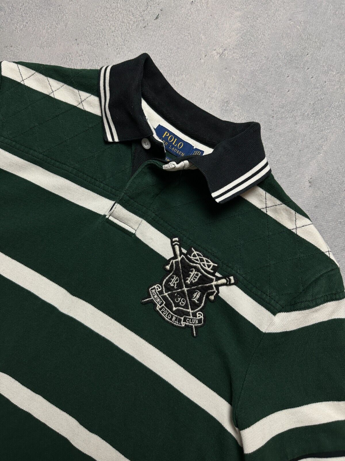 Vintage Polo Ralph Lauren Striped Rowing Club 39 USA Rare 00