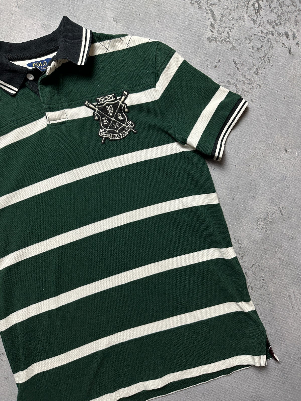 Vintage Polo Ralph Lauren Striped Rowing Club 39 USA Rare 00