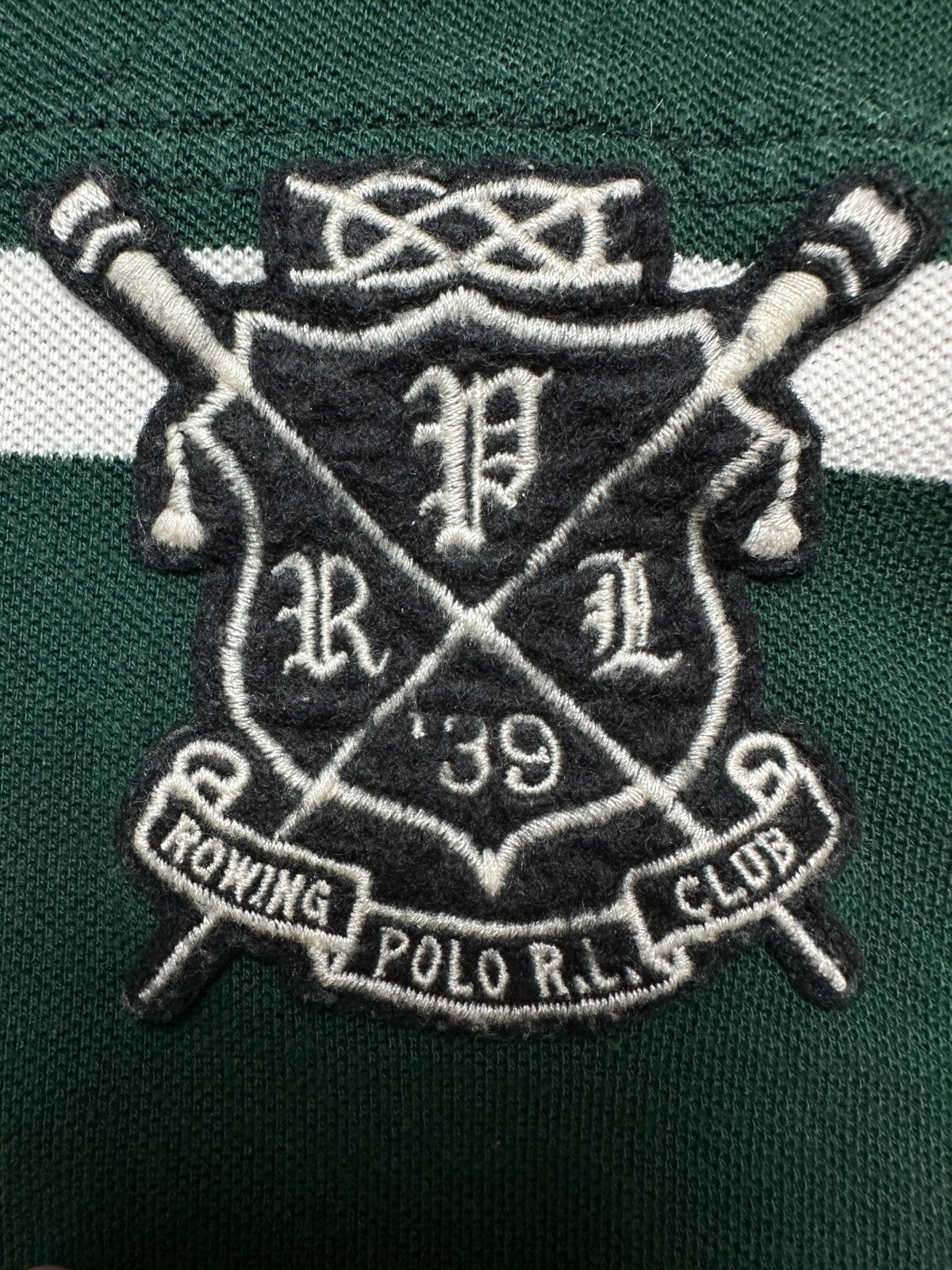 Vintage Polo Ralph Lauren Striped Rowing Club 39 USA Rare 00