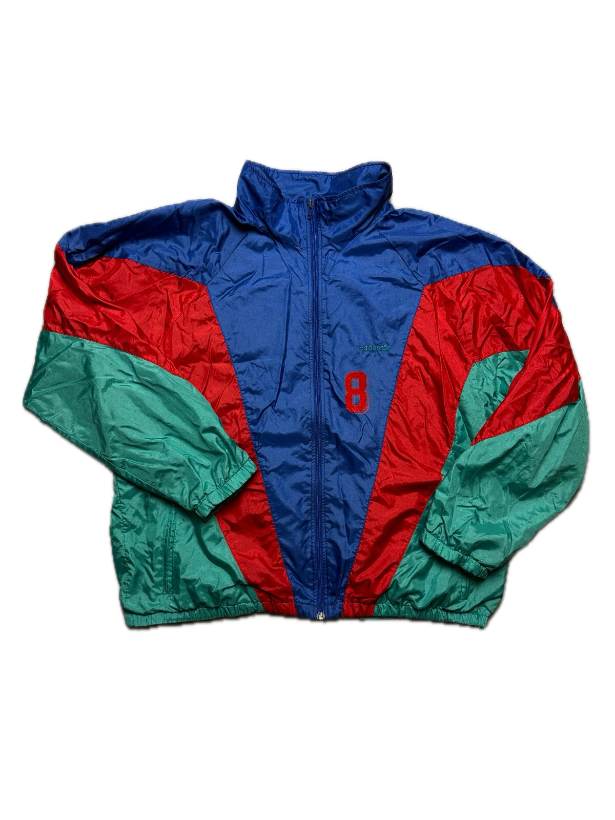 Vintage Adidas Track Jacket 80’s 90s Nylon Retro Windbreaker