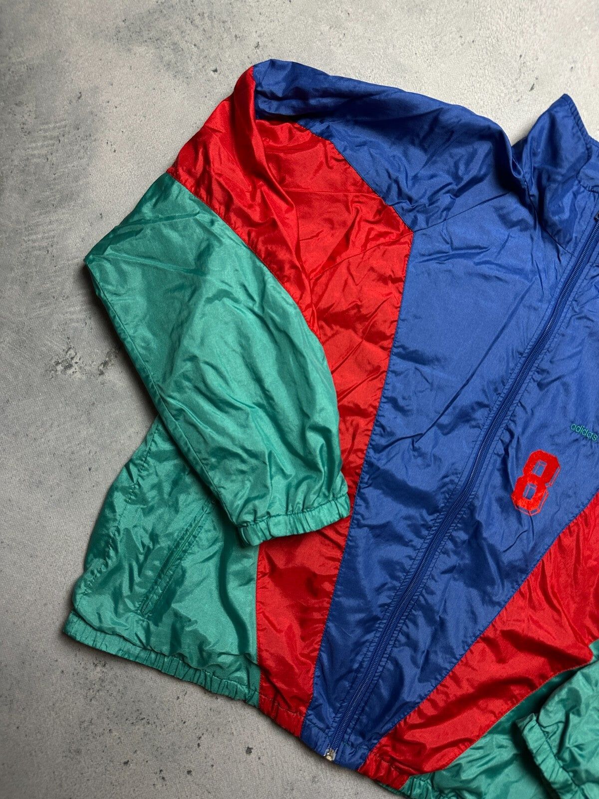 Vintage Adidas Track Jacket 80’s 90s Nylon Retro Windbreaker