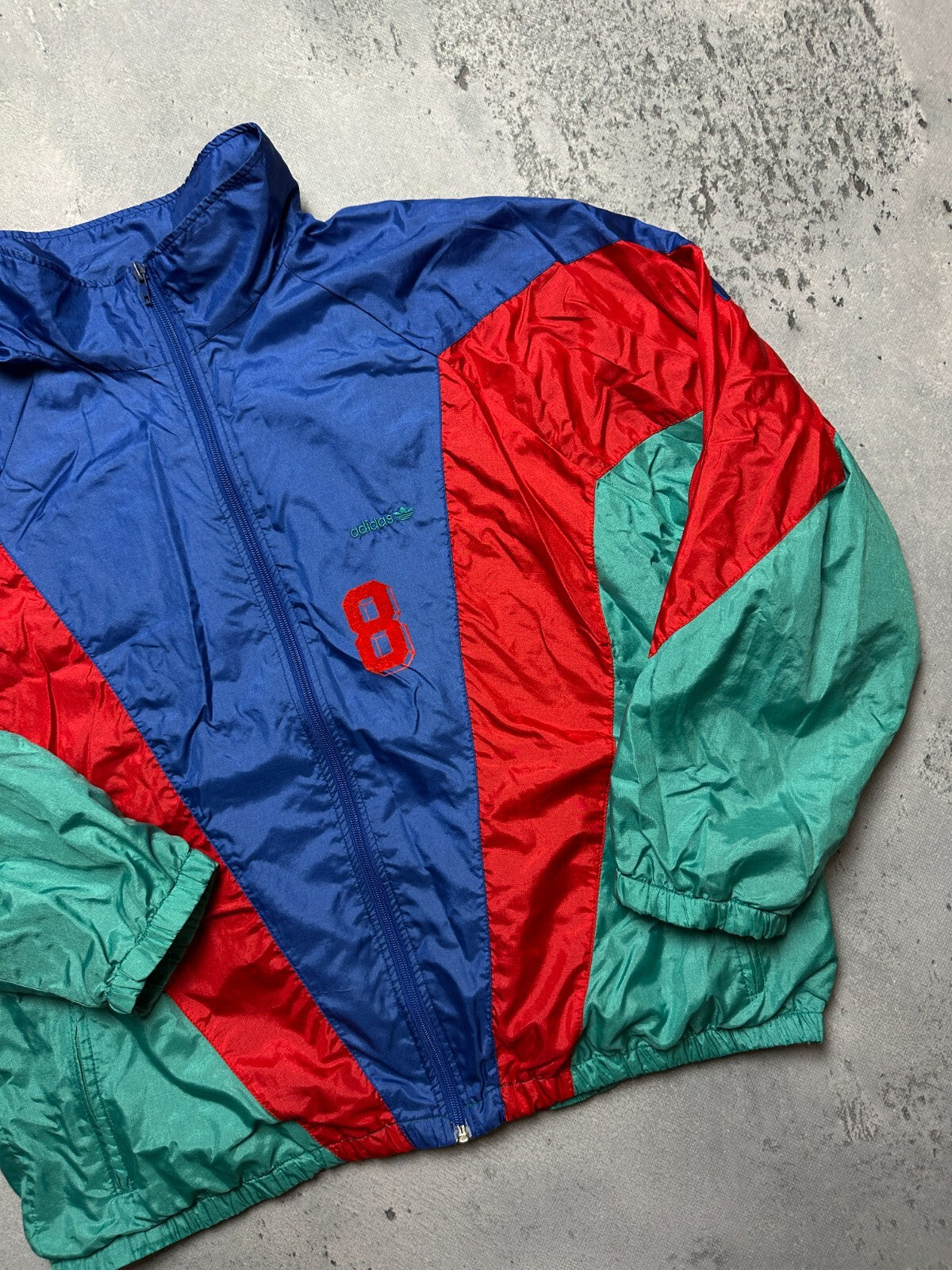 Vintage Adidas Track Jacket 80’s 90s Nylon Retro Windbreaker
