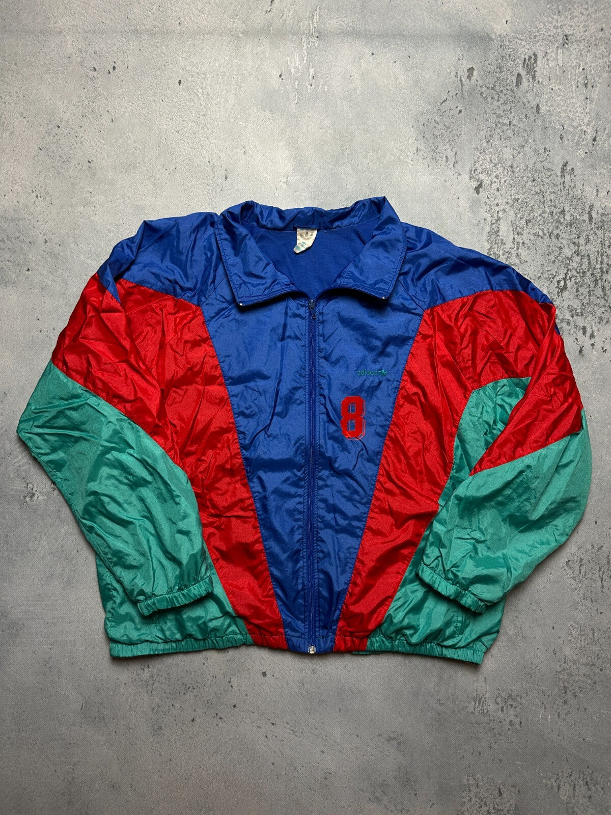 Vintage Adidas Track Jacket 80’s 90s Nylon Retro Windbreaker