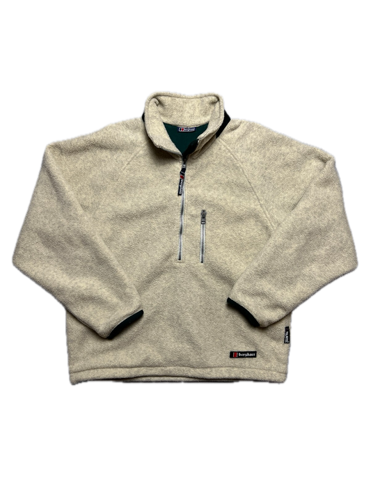Berghaus Teddy Fleece Polartec Mens Anorak Jacket 1/2Zip 90s