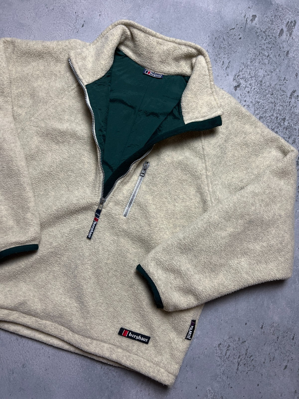 Berghaus Teddy Fleece Polartec Mens Anorak Jacket 1/2Zip 90s