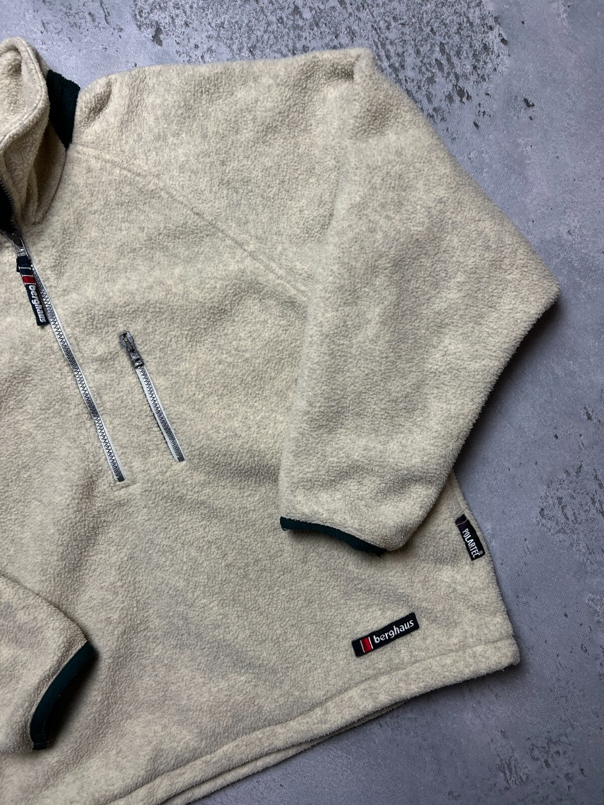 Berghaus Teddy Fleece Polartec Mens Anorak Jacket 1/2Zip 90s