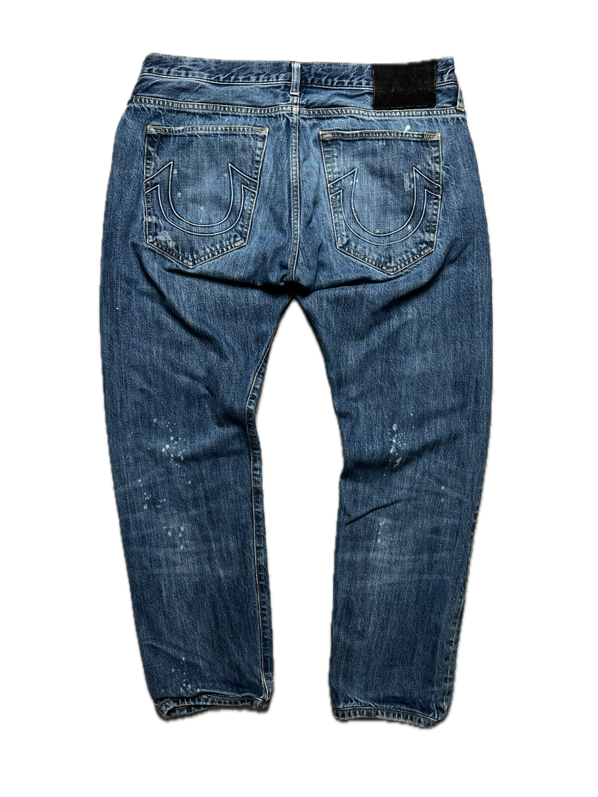 True Religion Rocco Washed Distressed Relaxed Jeans y2k USA