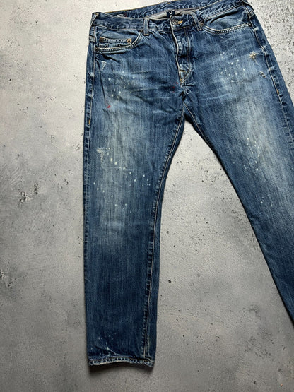 True Religion Rocco Washed Distressed Relaxed Jeans y2k USA