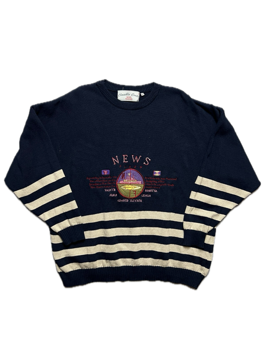 Vintage Multicolor Claudio Conti Sweater Knit Hype Rare y2k