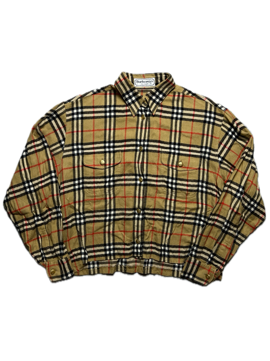 Vintage Burberry’s Shirt Button Up Nova Check Custom Casual