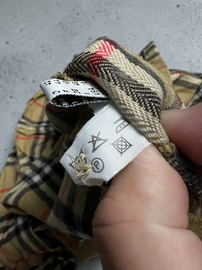 Vintage Burberry’s Shirt Button Up Nova Check Custom Casual