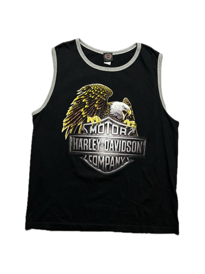 3d Emblem Harley Davidson 90s Vintage Eagle Tank Tee USA y2k