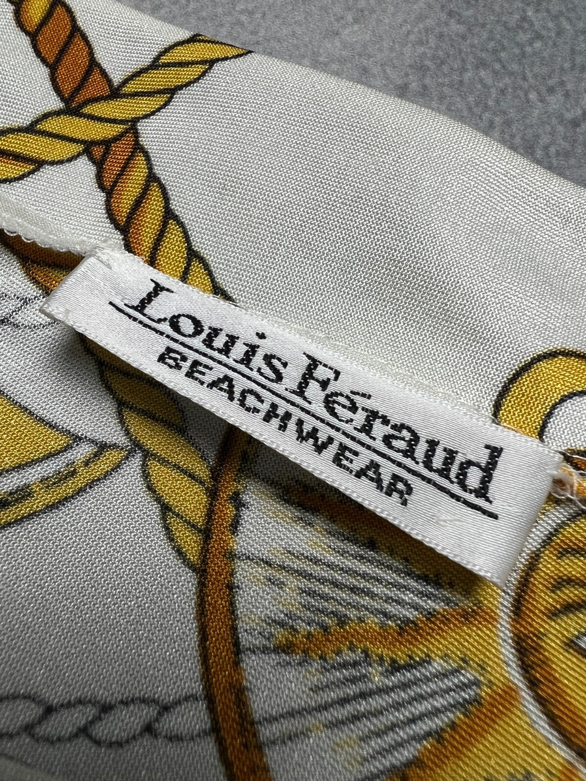 Louis Feraud Beachwear 70s 80s Tunic All Over The World Rare