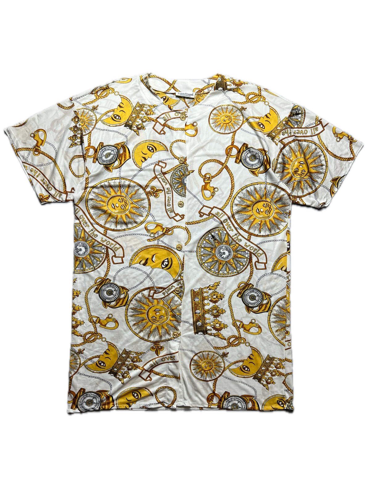 Louis Feraud Beachwear 70s 80s Tunic All Over The World Rare