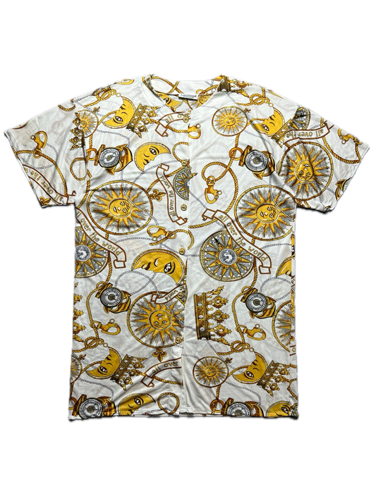 Louis Feraud Beachwear 70s 80s Tunic All Over The World Rare