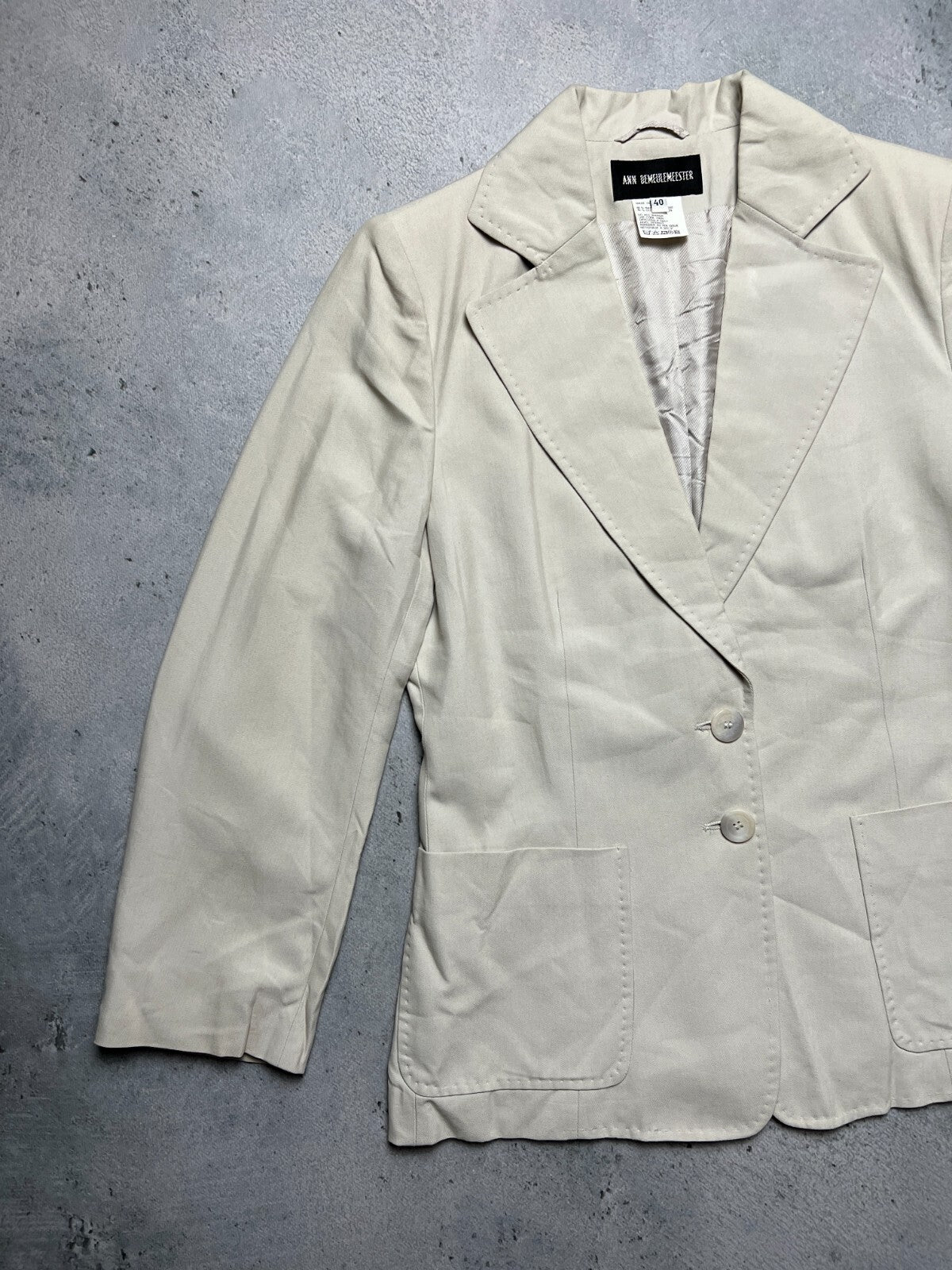 Vintage Ann Demeulemeester Outer Blazer Jacket Size 40