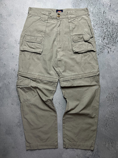 Vintage Dickies 2in1 Cargo Pants transformer Shorts y2k 00s
