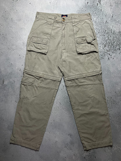Vintage Dickies 2in1 Cargo Pants transformer Shorts y2k 00s