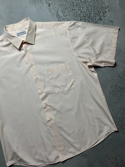 YSL Shirt Cotton Yves Saint Laurent Summer Shirtsleeve 90s