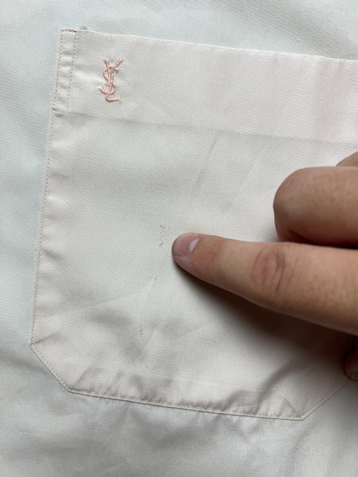 YSL Shirt Cotton Yves Saint Laurent Summer Shirtsleeve 90s