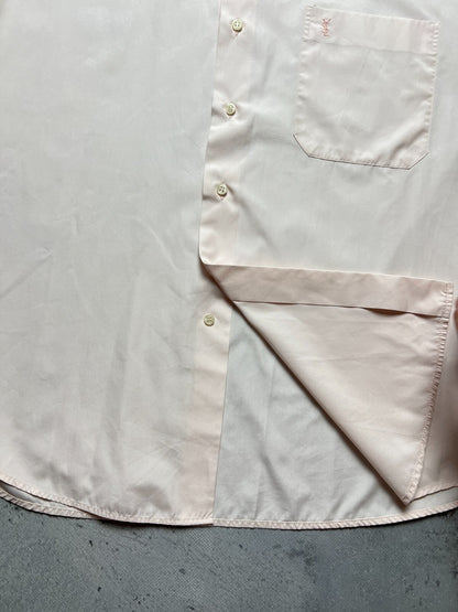 YSL Shirt Cotton Yves Saint Laurent Summer Shirtsleeve 90s