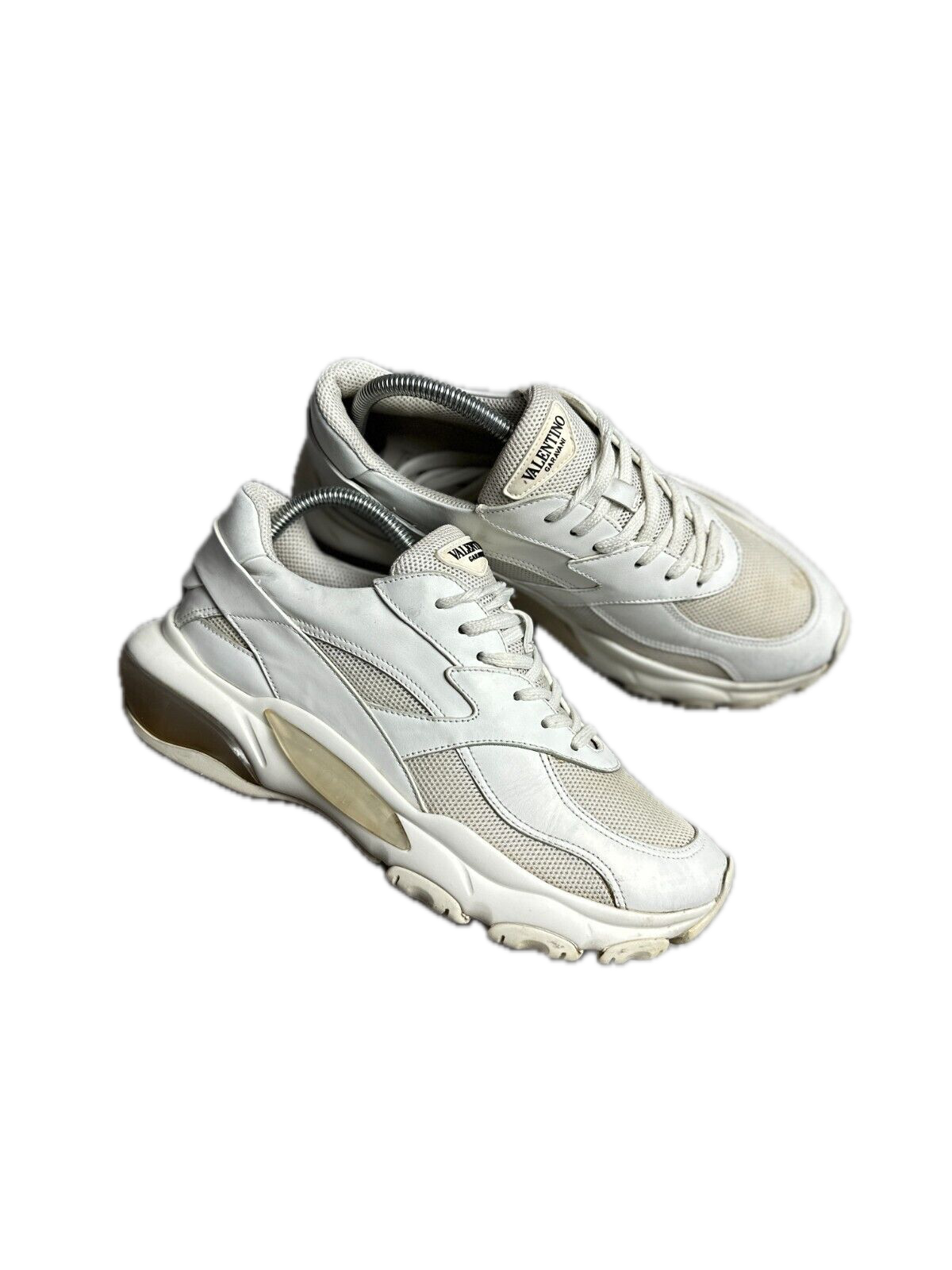 Valentino Sneakers Bounce Raised Sole Low Top Trainers White