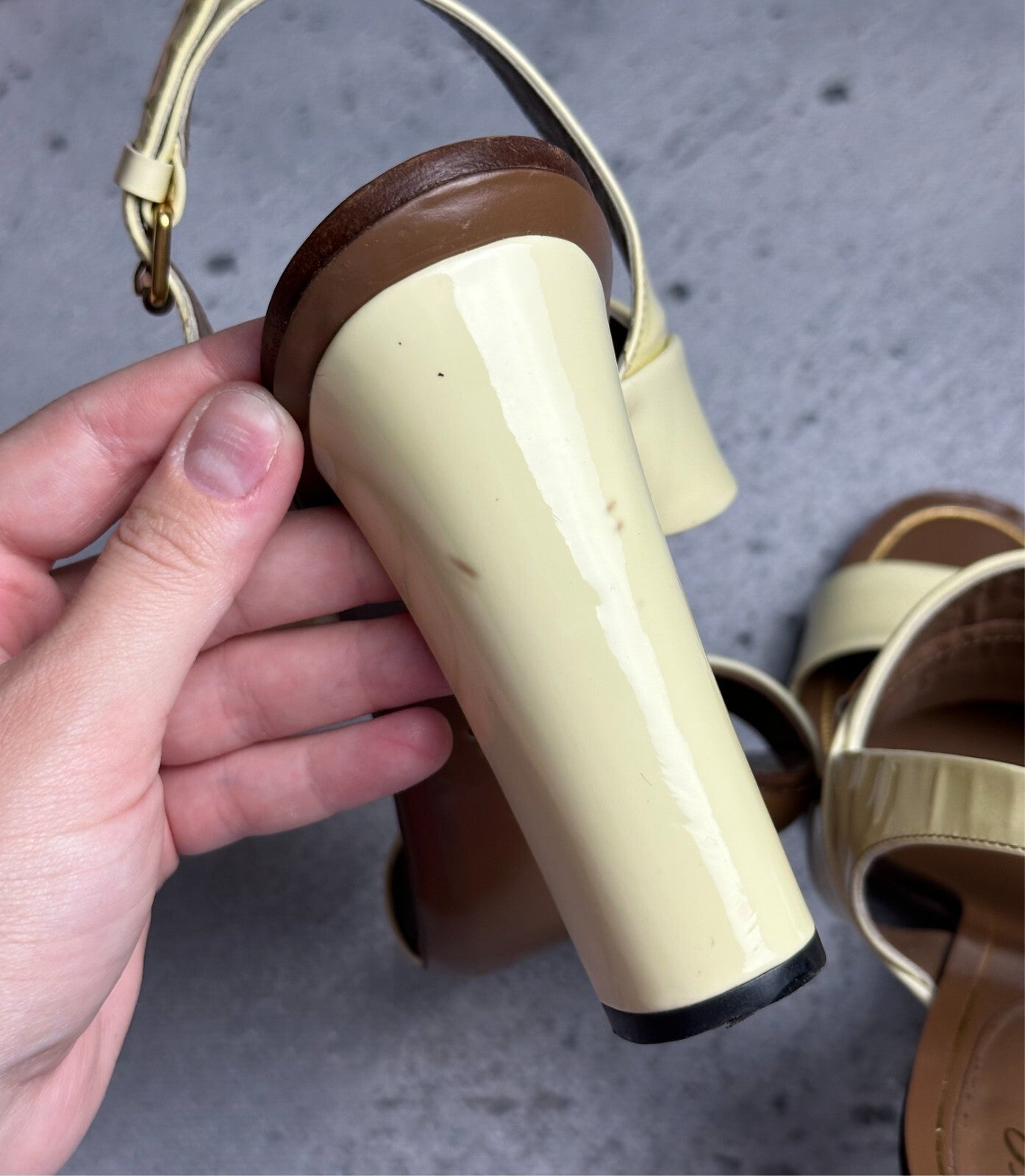 Gucci Leather Alyssa Horsebit Ankle Strap Sandals y2k Rare