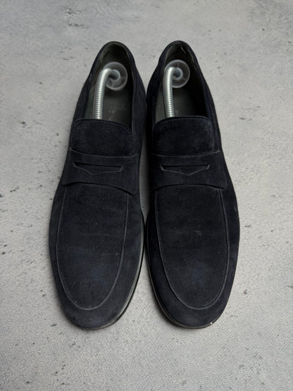 Moreschi 40131 Graz Suede Loafer Shoes Italy Lux Quality