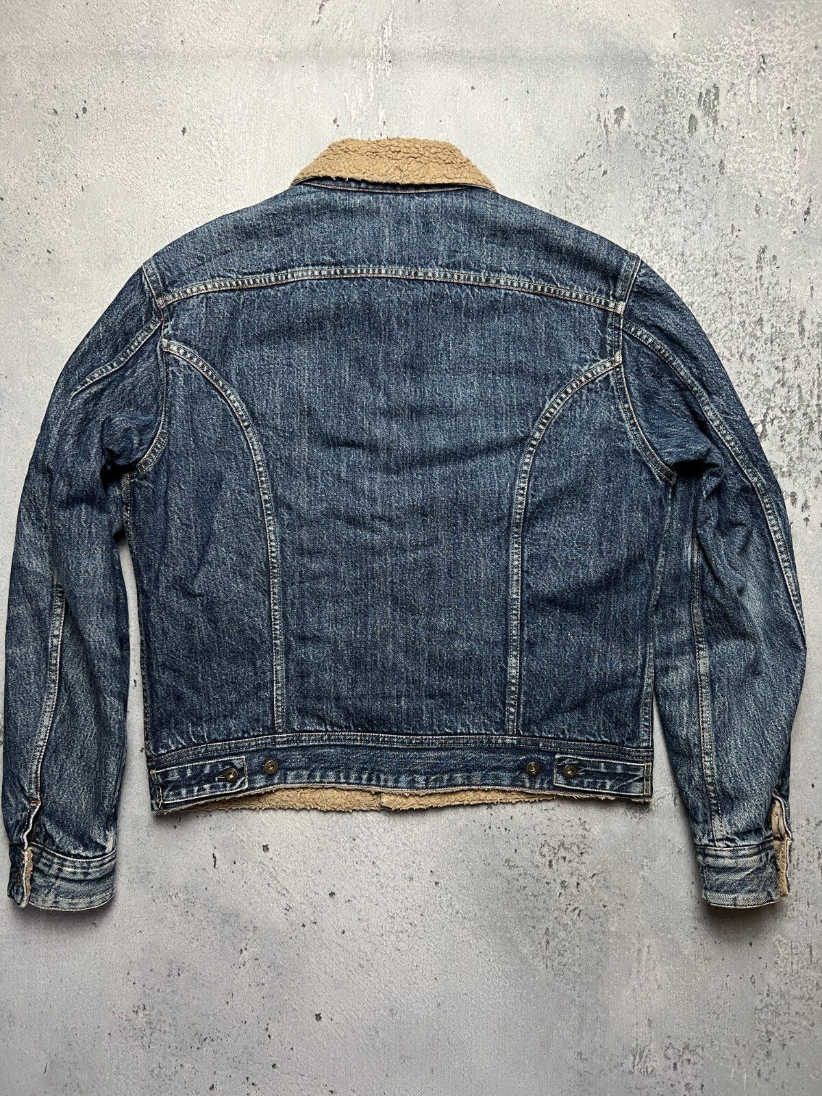 Vintage 00s Archive Diesel Trucker Sherpa Jacket Denim Jeans