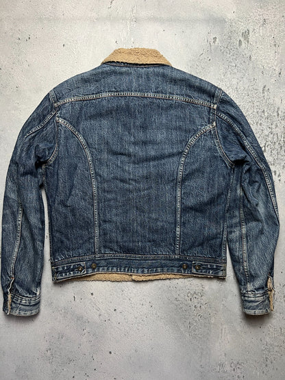 Vintage 00s Archive Diesel Trucker Sherpa Jacket Denim Jeans