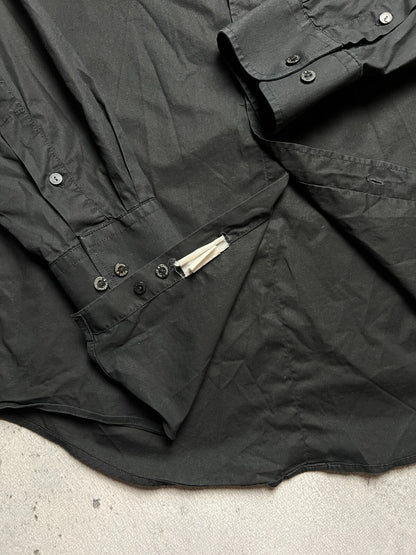 Dolce & Gabbana Vintage Full Black Long Sleeve Shirt Lux y2k