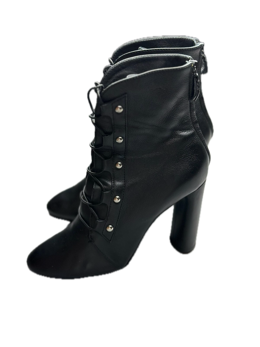 Casadei Laced Platform Ankle Leather Boots Italy 00s Hype