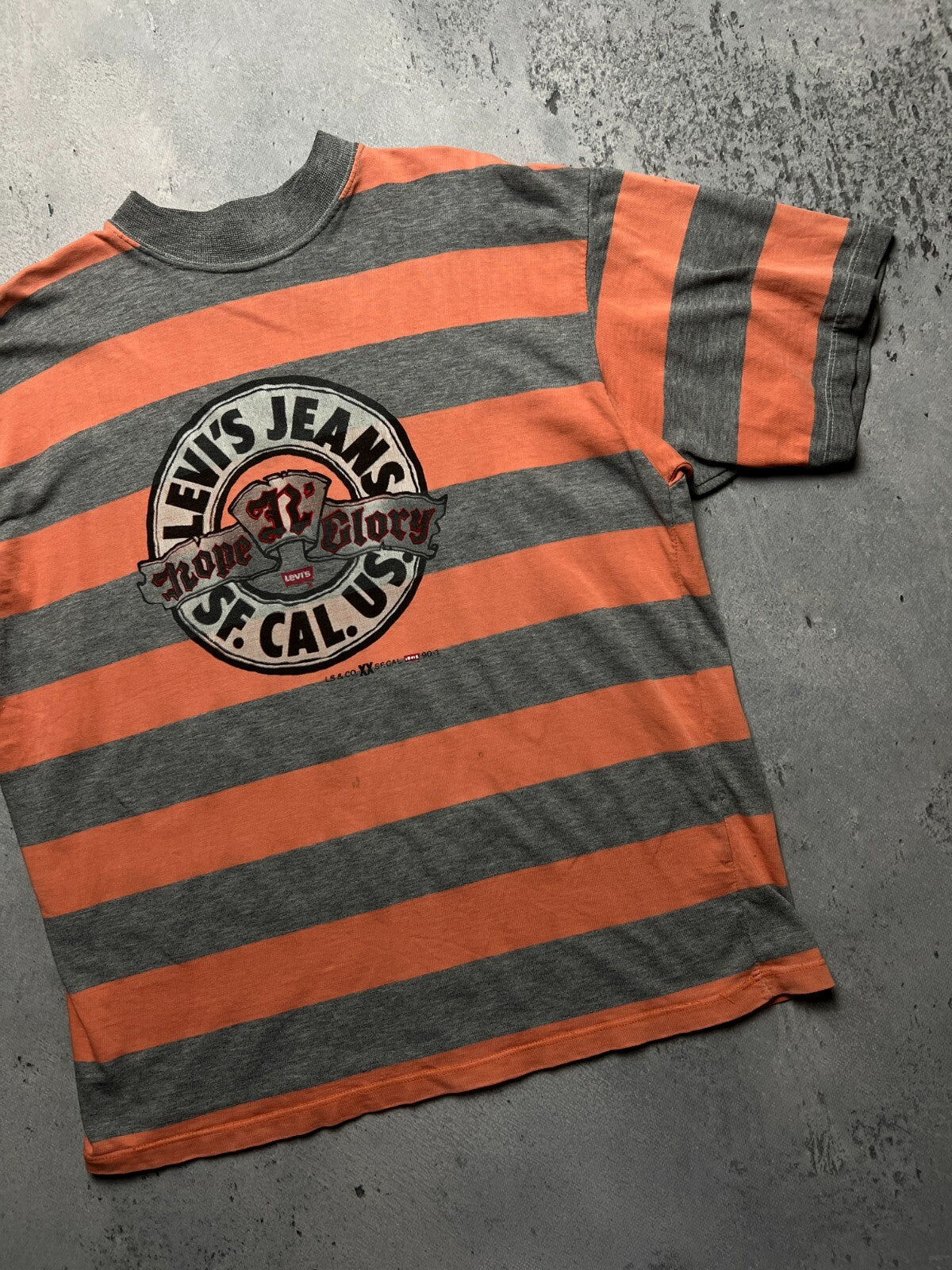 Levi's Jeans SF. CAL. US. Hope N Glory 80s 90s Vintage Tee