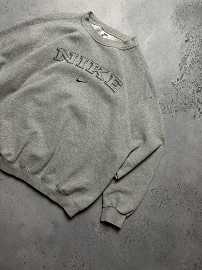 Vintage Crewneck Nike Boxy Center Swoosh logo Made in USA