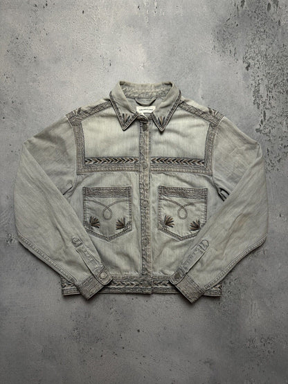 Isabel Marant Etoile Ferida Denim Jacket Rare Pattern Hype