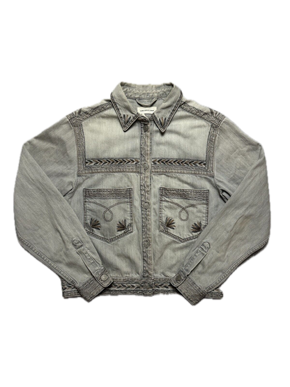 Isabel Marant Etoile Ferida Denim Jacket Rare Pattern Hype