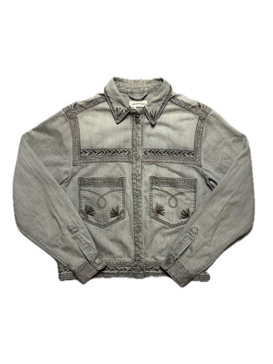 Isabel Marant Etoile Ferida Denim Jacket Rare Pattern Hype
