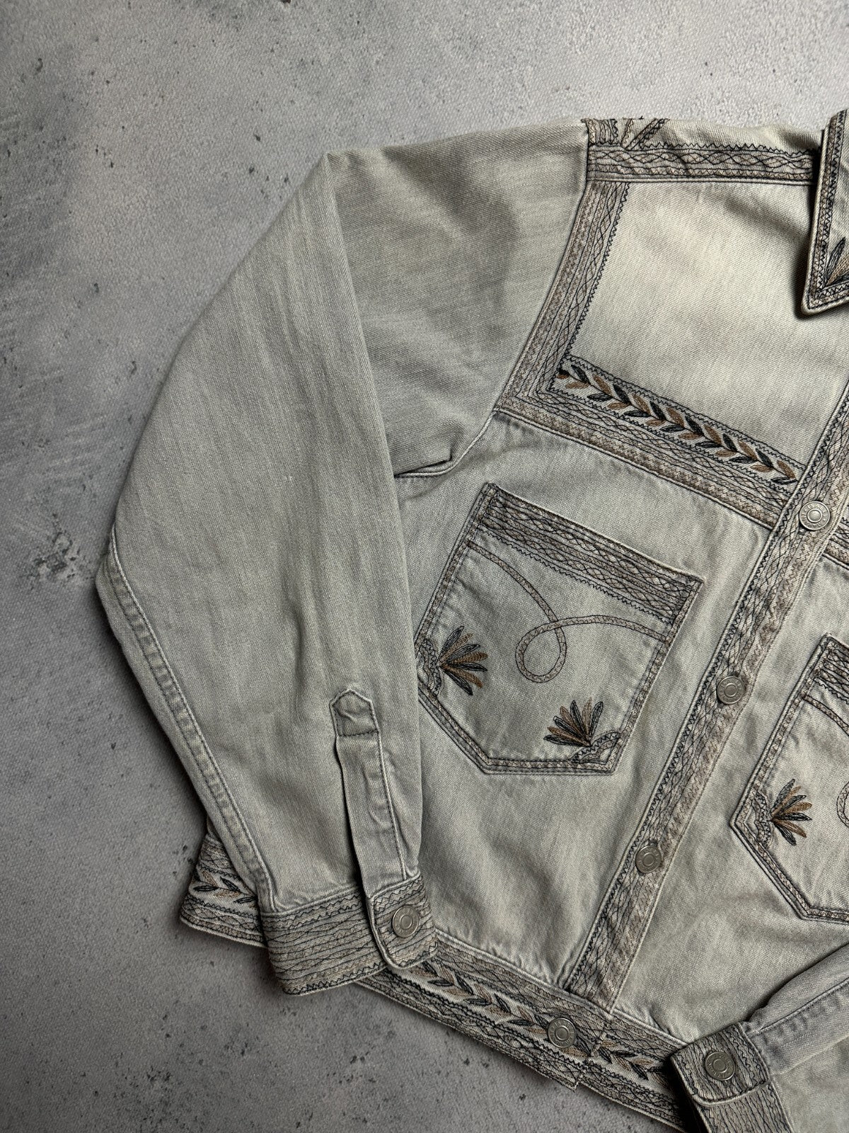 Isabel Marant Etoile Ferida Denim Jacket Rare Pattern Hype