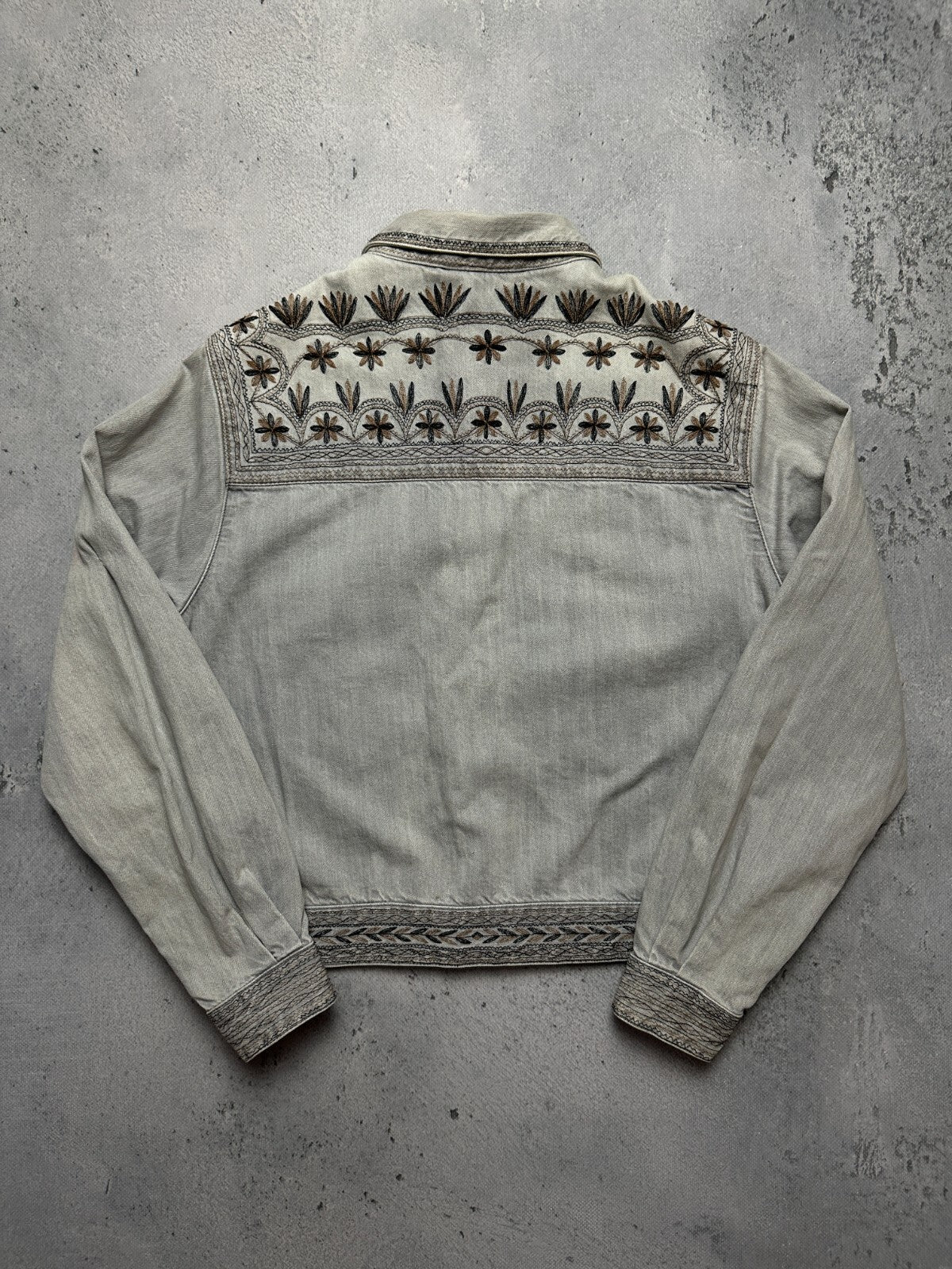 Isabel Marant Etoile Ferida Denim Jacket Rare Pattern Hype