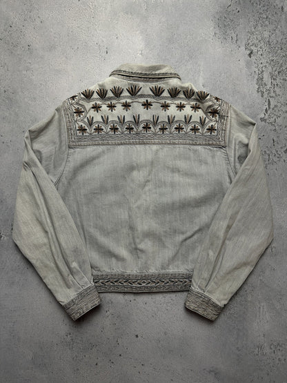 Isabel Marant Etoile Ferida Denim Jacket Rare Pattern Hype