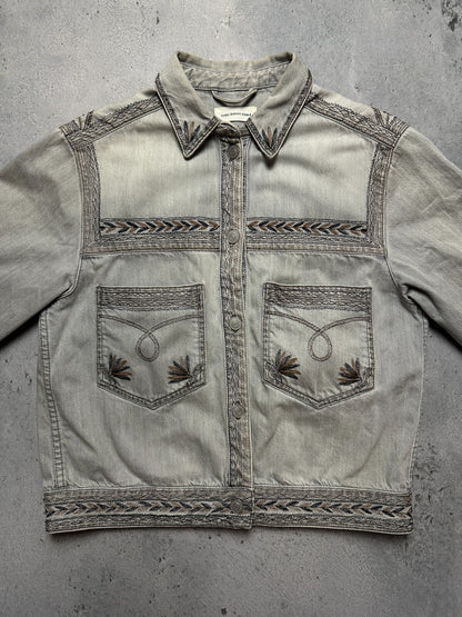 Isabel Marant Etoile Ferida Denim Jacket Rare Pattern Hype