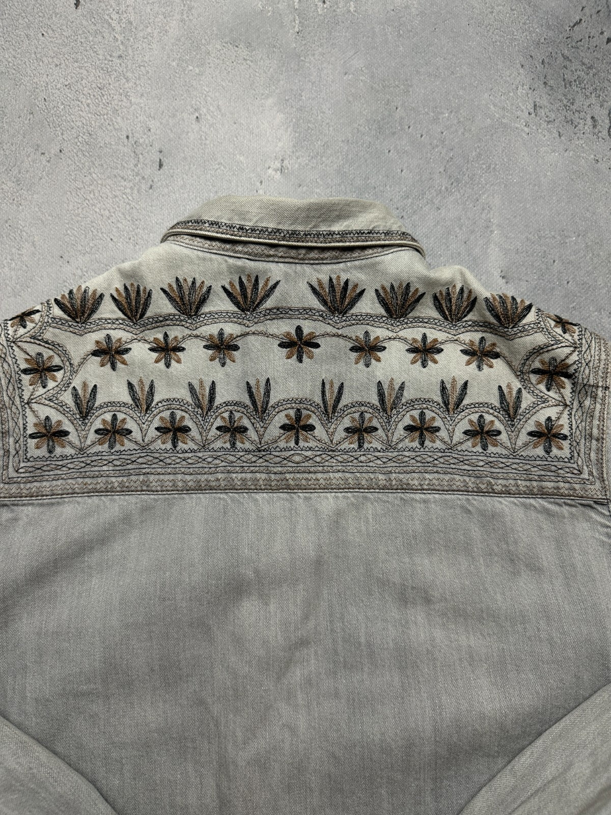 Isabel Marant Etoile Ferida Denim Jacket Rare Pattern Hype