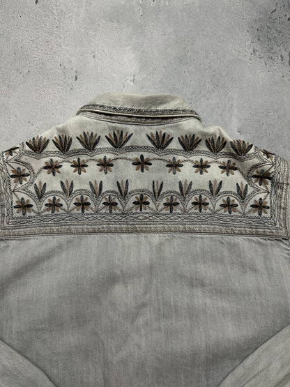 Isabel Marant Etoile Ferida Denim Jacket Rare Pattern Hype