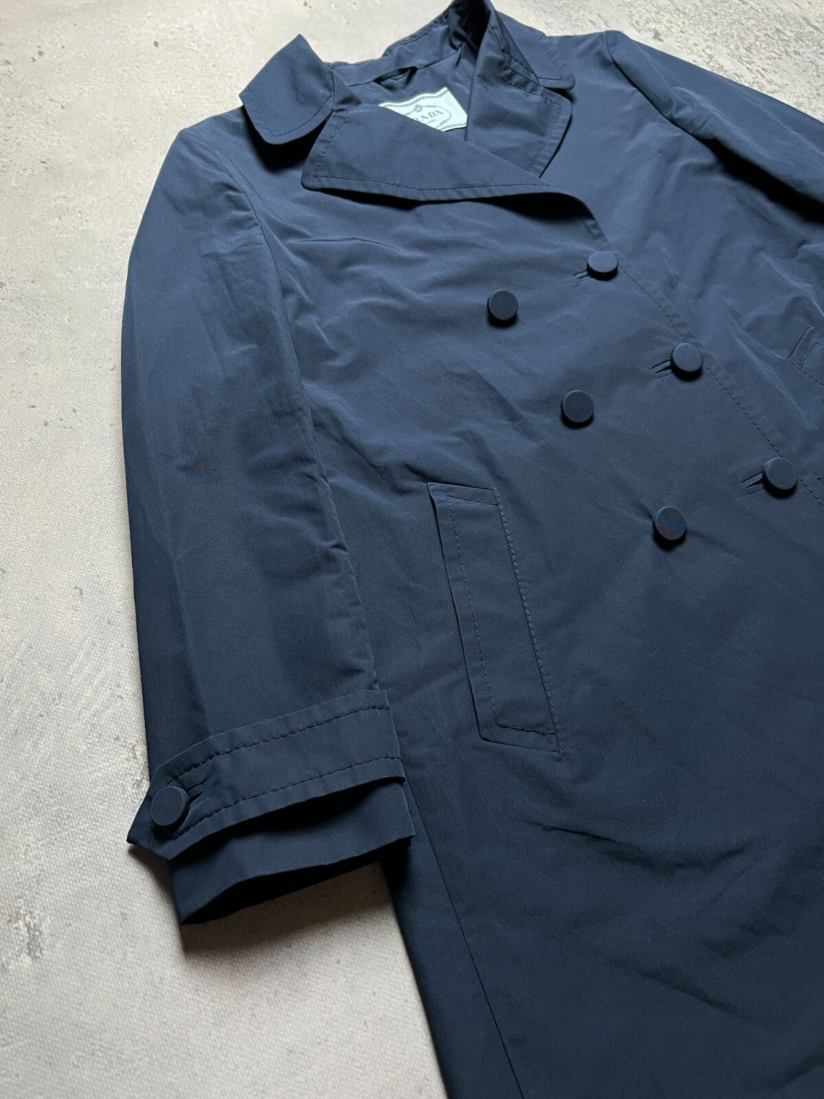 Classic Prada Rain Trench Coat Double-Breasted Rare Blazer