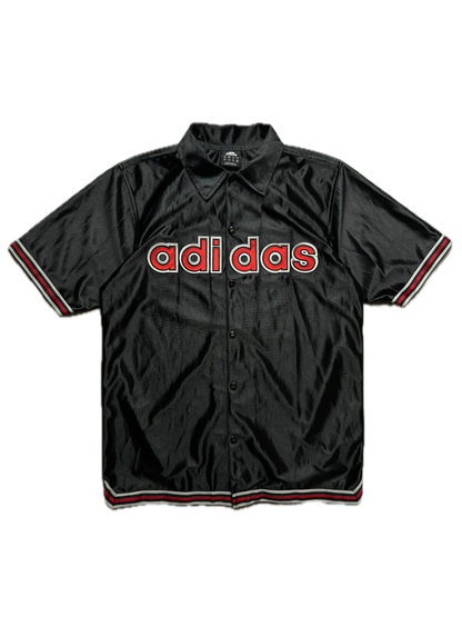 Adidas Vintage Botton Up Shirt Hype USA Jersey Tee 00s 90s