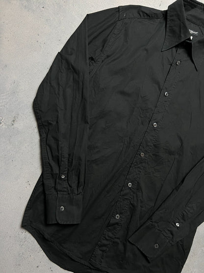 Dolce & Gabbana Vintage Full Black Long Sleeve Shirt Lux y2k