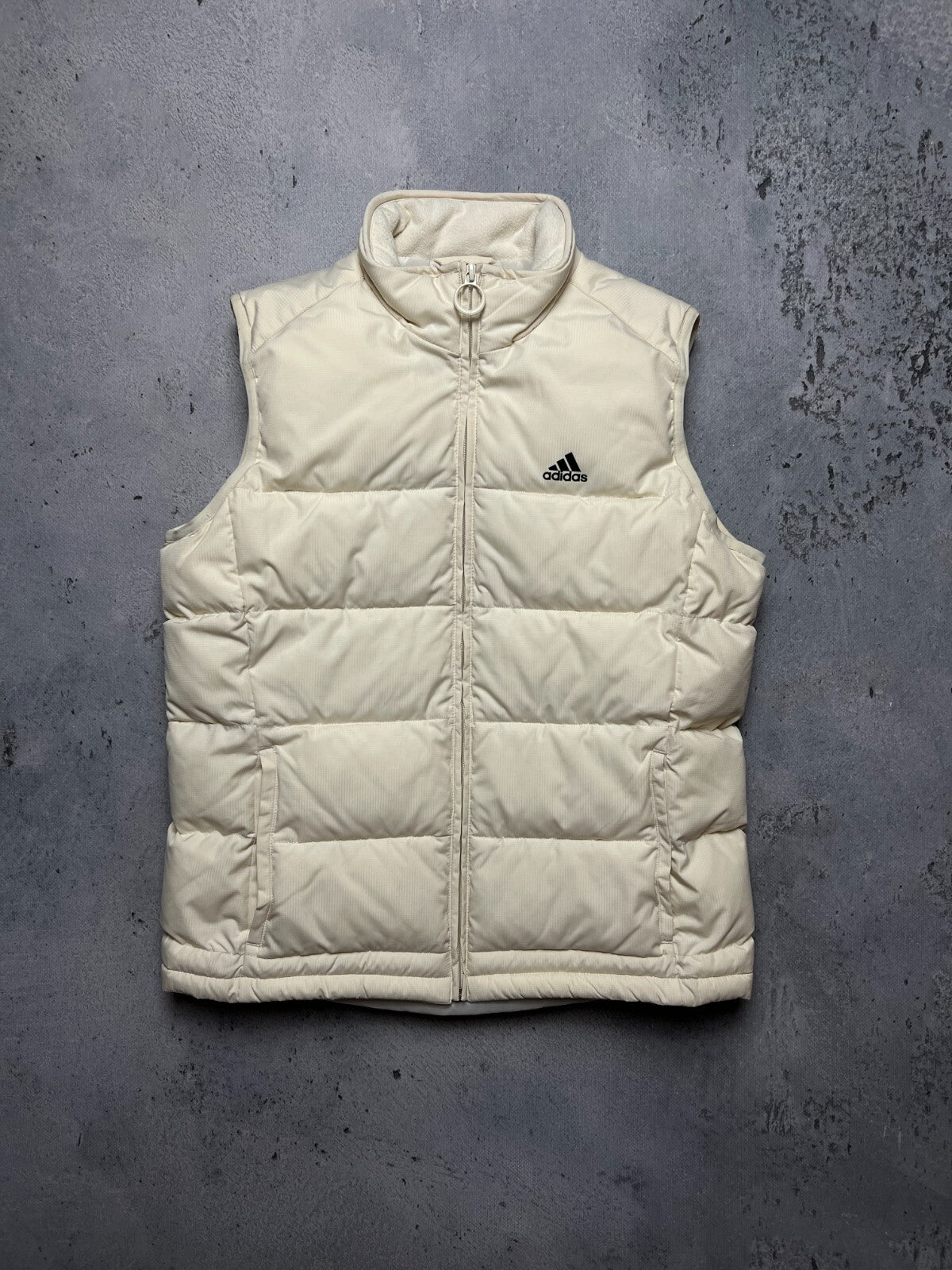 00s Adidas Zipper Vintage Puffer Zip-Up Vest y2k 90s