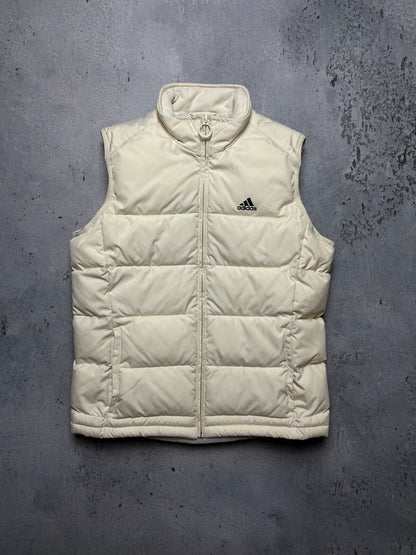 00s Adidas Zipper Vintage Puffer Zip-Up Vest y2k 90s
